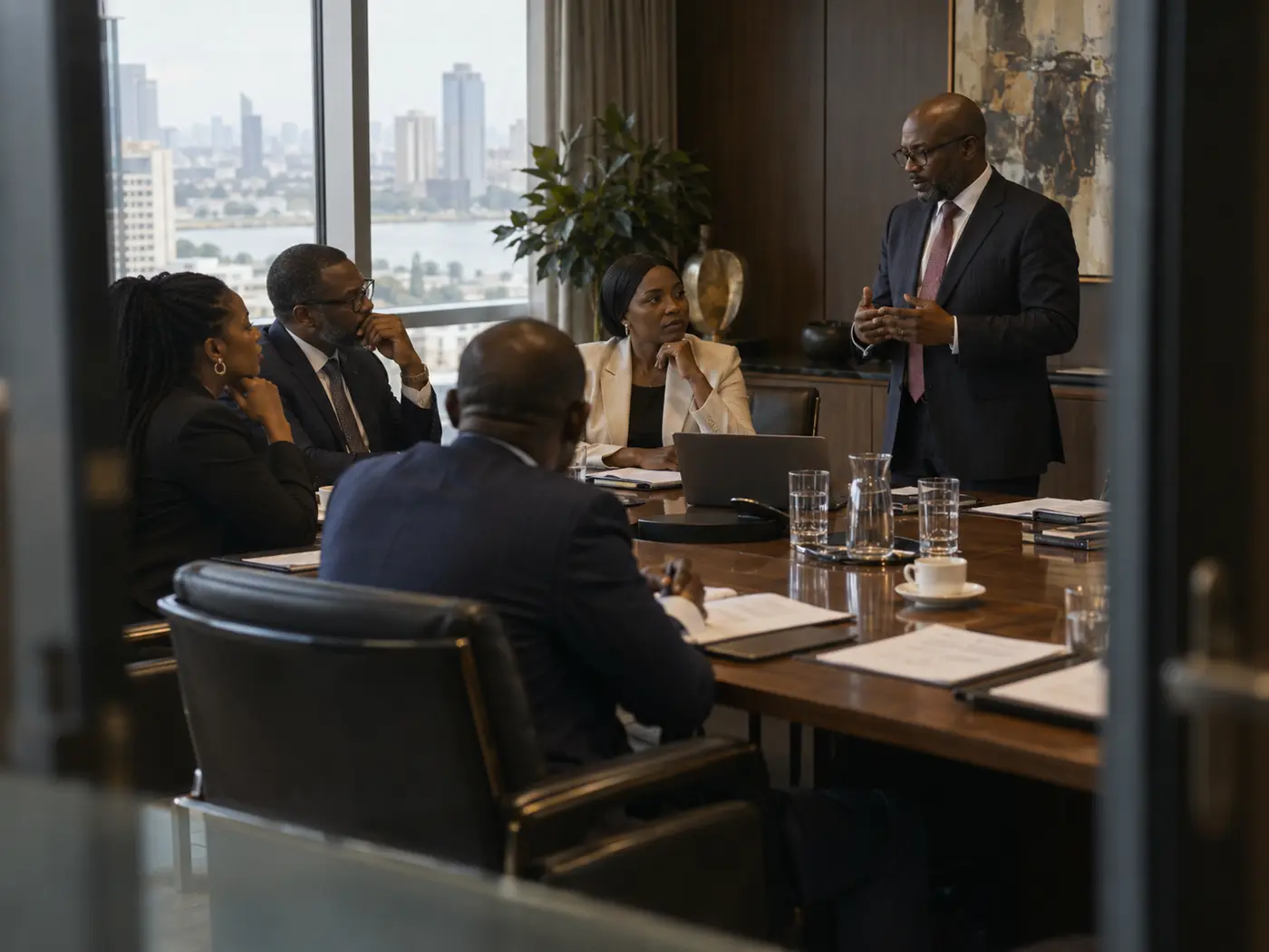 A strategic advisory meeting